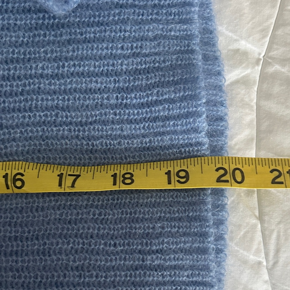 VINCE S/P preppy feminine mohair wool Women's Blue Cardigan - Picture 10 of 10